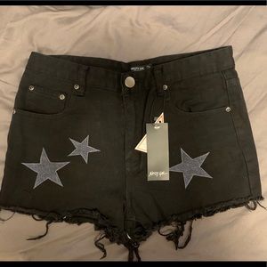 NWT Nasty Gal Star Jean shorts
